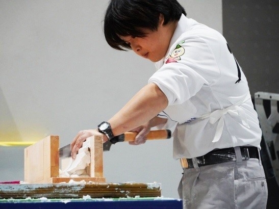 技能五輪全国大会 左官職種競技4