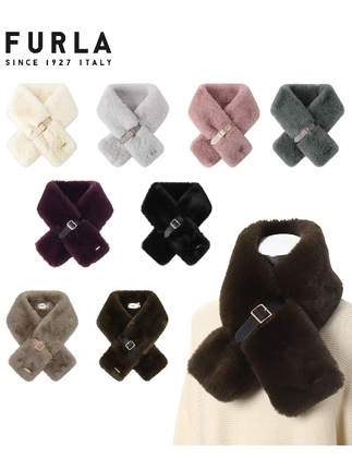 FURLA(フルラ)ファーマフラー ベルト差し込み25-135-22002カラバリ