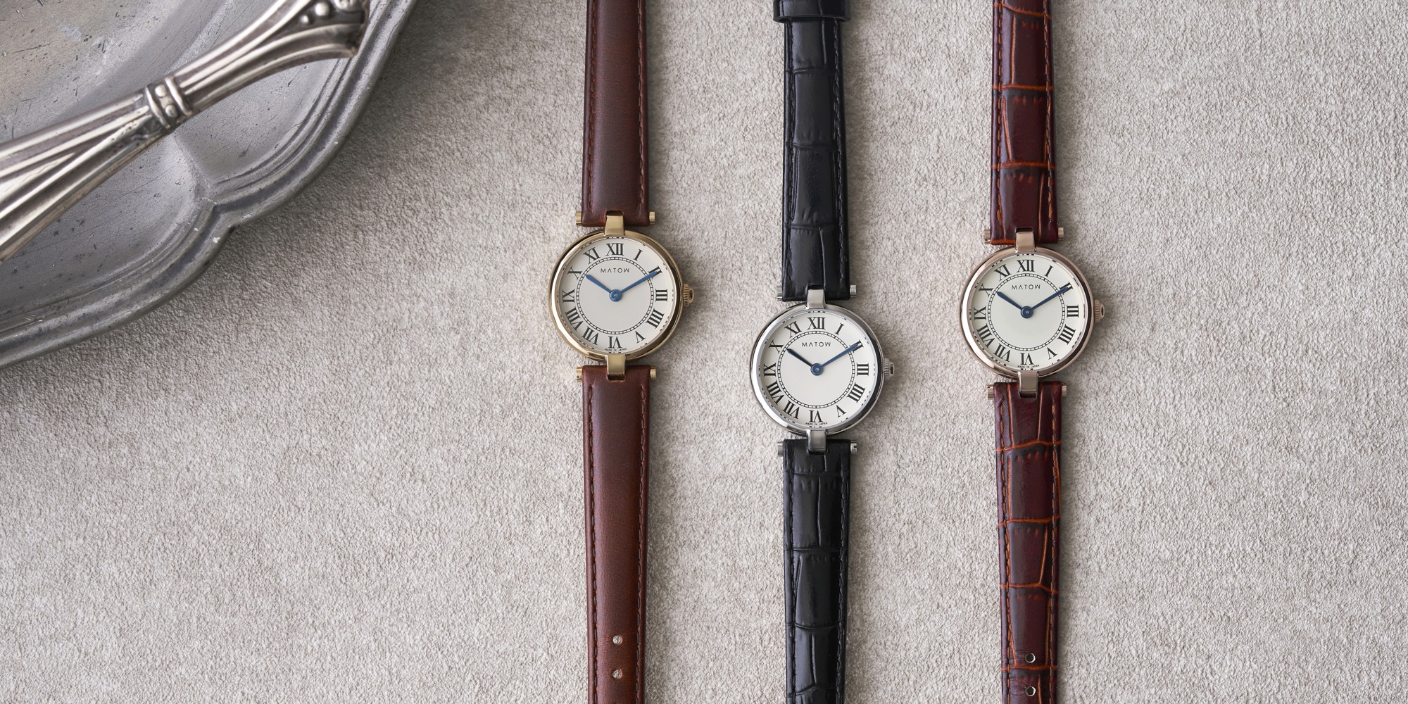 MATOW(マトウ)- 新作腕時計–
ブランド5周年を彩る新コレクション「Aura(アウラ)」を発売。TiCTAC限定モデルも同時展開。