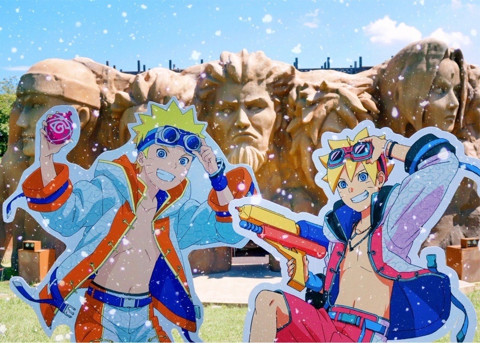 ▲ウォーターガンで狙い打て!