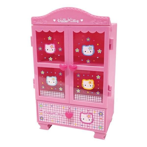 ［予約受付中］ときめくデザイン！サンリオハローキティのクローゼット風チェスト。お気に入りの小物で埋め尽くしたい！