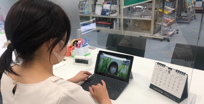 オンライン個別進学相談の様子(イメージ)
