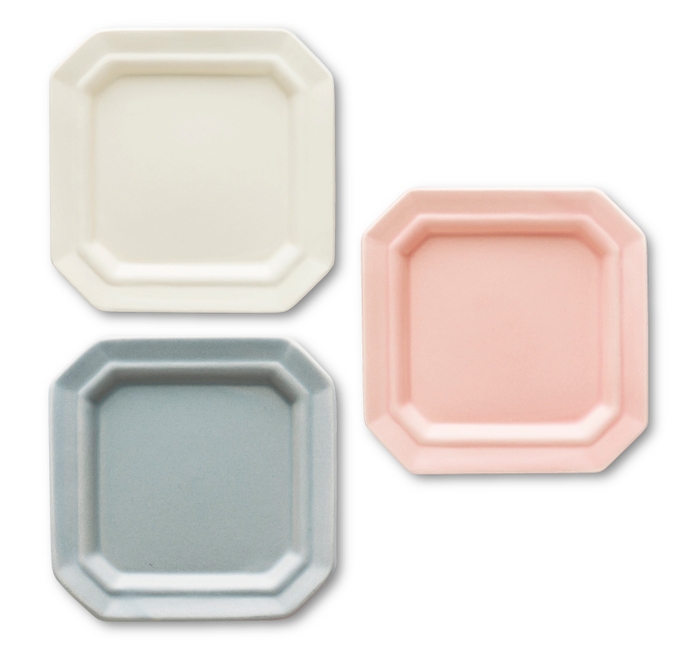 【Bコース 作山窯 Sara Square S 3枚セット】