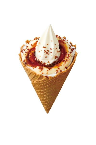 ワッフルソフトクリーム　クレームブリュレ　単品画像
