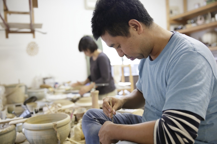 大塚　雅淑　作品作り風景