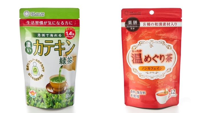 濃いカテキン緑茶&温(あったか)めぐり茶ティーバッグ