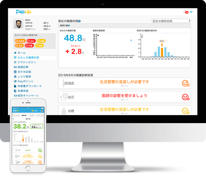 Pep Up画面イメージ