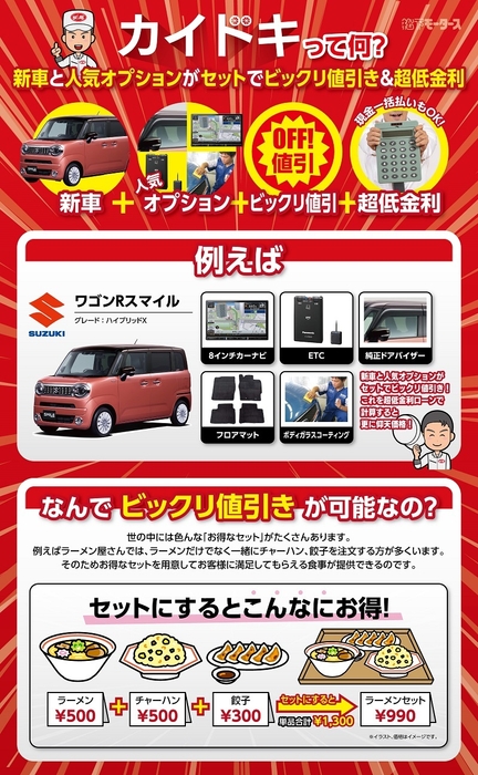 オプションコミコミで大幅値引き