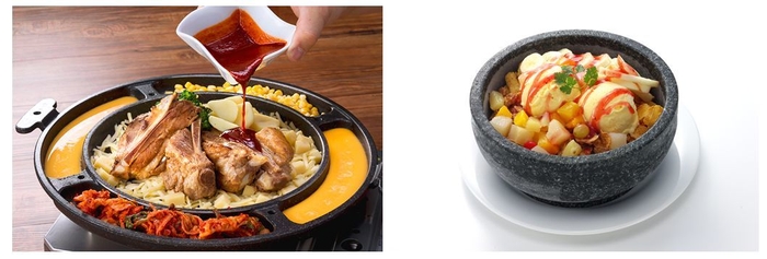 (左)チーズカルビ/(右)ドルアイス