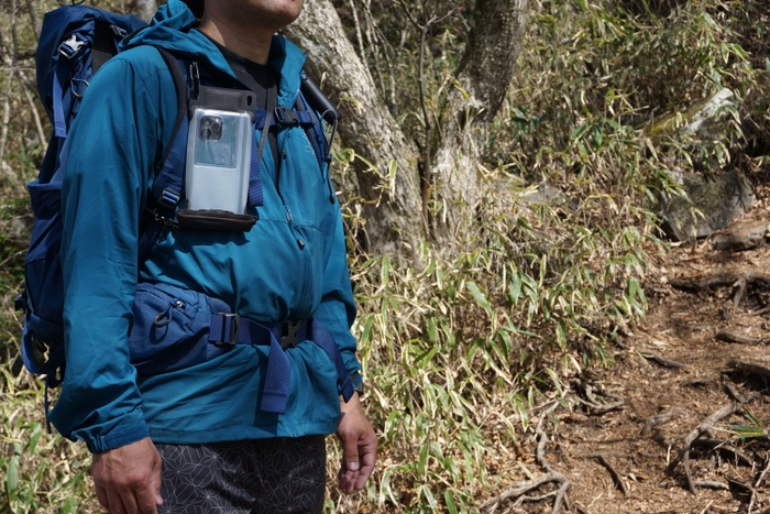 登山時の行動カメラにもなります