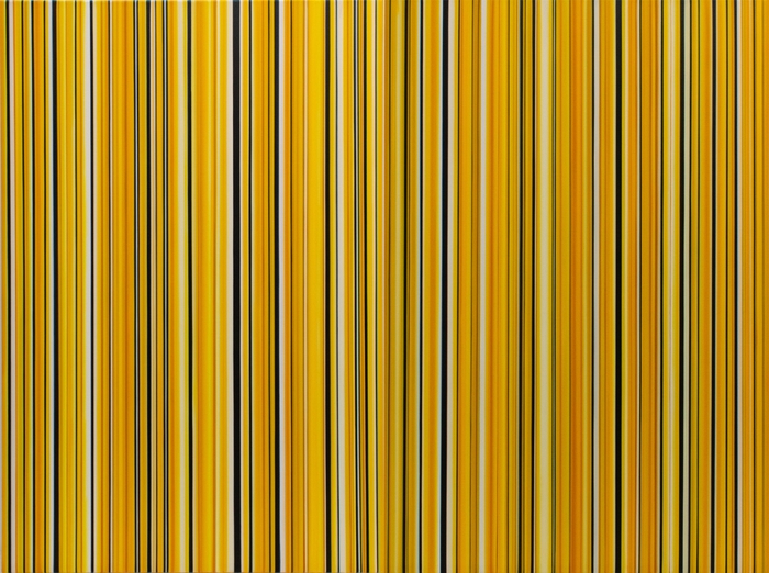 コーネーリア・トムセン「Stripes Nr. 125」(2020)/92×122cm/Oil on canvas