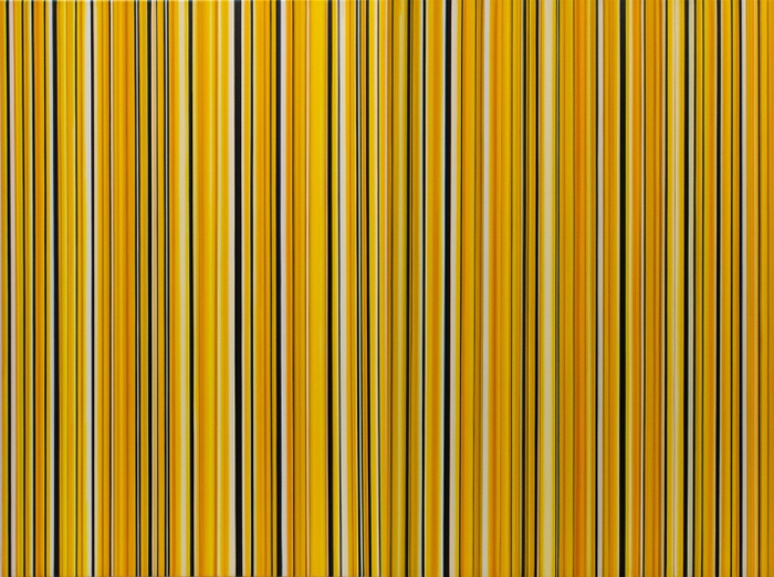 コーネーリア・トムセン「Stripes Nr. 125」(2020)/92×122cm/Oil on canvas