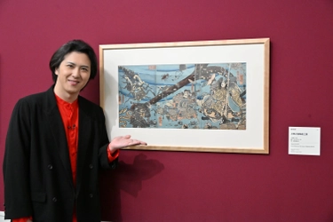 絶賛開催中！「五大浮世絵師展」 歌舞伎俳優・尾上松也さんが来場！ 歌舞伎の大先輩たちとの共演は「夢のような話」