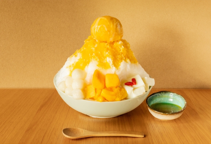 マンゴーの果肉&アイスを贅沢使用した「祇園氷」