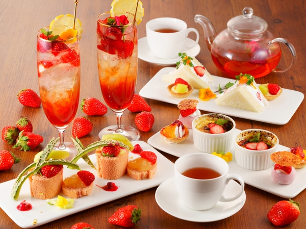 ベリーツを使ったアフタヌーンティーセット※イメージ