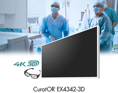 手術・内視鏡映像を立体視できる EIZO最大サイズの42.5型4K/3Dモニターを発売