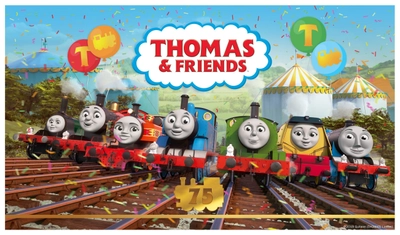 きかんしゃトーマスは2020年で原作出版75周年！ 絵本原画展をはじめ、トーマスランド・大井川鐵道など、 各種周年プログラムが続々登場!!