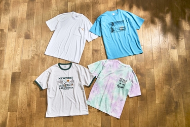 QuashのサマーTシャツコレクションを5月上旬から順次発売！ タイダイ柄やビーチプリントなど 夏のモチーフTシャツをラインナップ