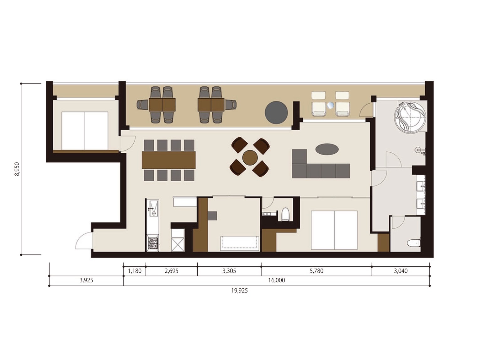 スイートルーム図面1