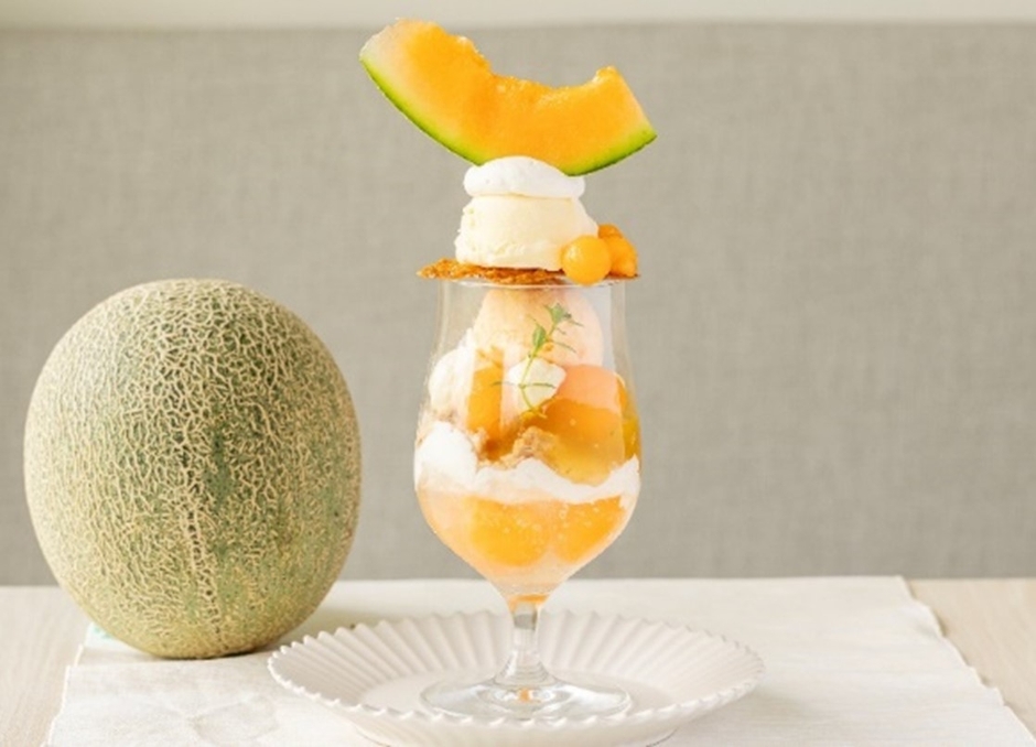 三島メロンのパフェ