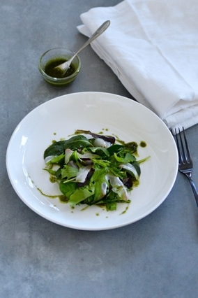 アレンジ:鮮魚とベビーリーフのカルパッチョ風サラダ