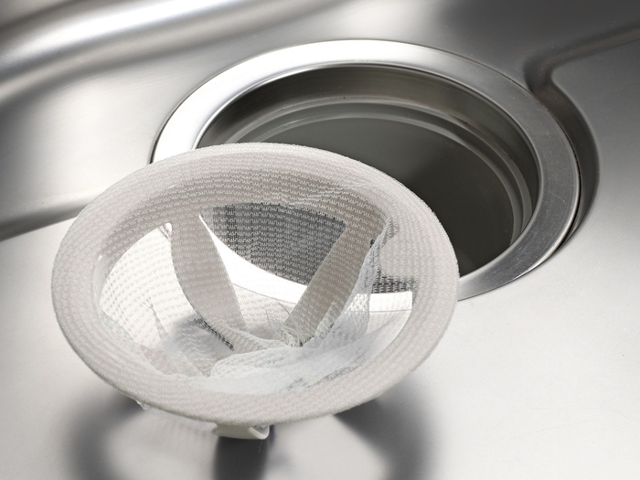 シンク掃除が楽になる排水口ネットホルダー