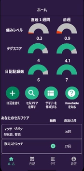 日本初のひざ痛とセルフケアの見える化アプリ 「KneeNote」パワーアップ版が12月4日にリリース