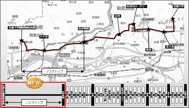 路線バス延伸予定ルート