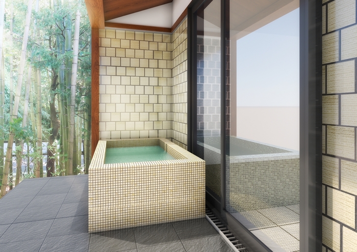 北側客室 半露天風呂付