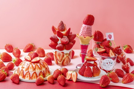 ＜いちご専門店の道の駅 いちごBonBonBERRY＞ 15組限定！15円でいちご盛り放題を開催！ さらに150％いちご増量パフェや大粒いちごの限定メニューも！ 旬の静岡いちごが盛りだくさんの「いちごの収穫祭2026」を 2月20日(金)から5日間開催！