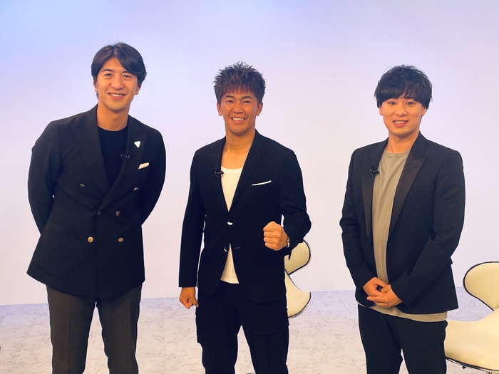 (左から)田中大貴アナ、武井壮氏、千賀誓人氏