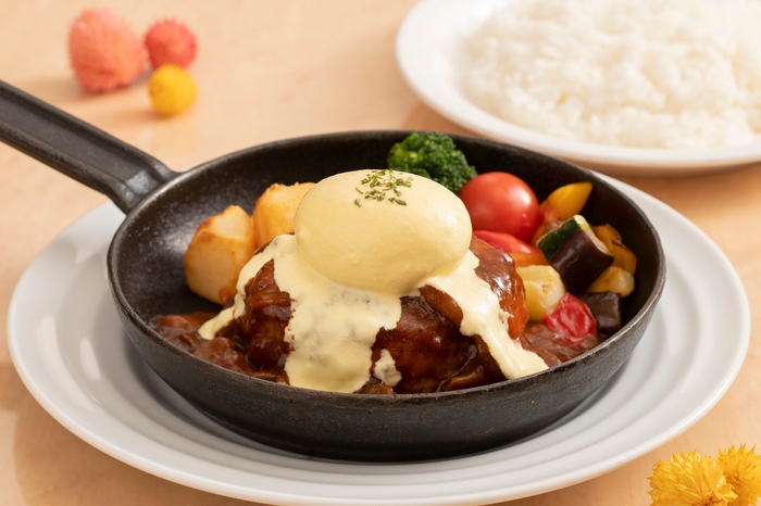 「イースターエッグハンバーグ」(ライス付き)