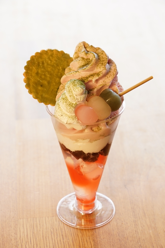 桜あんみつパフェ