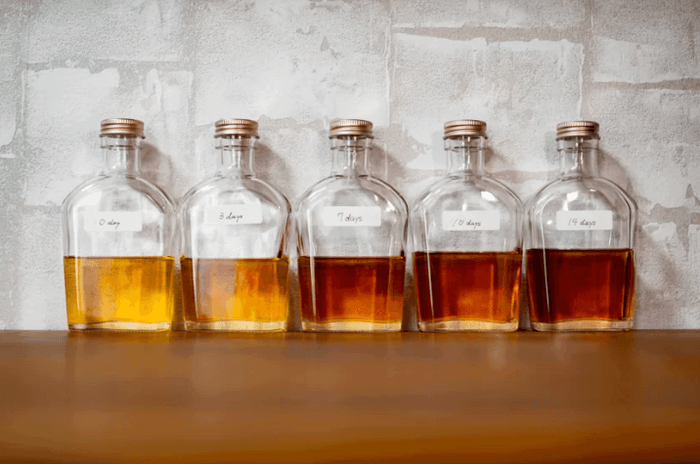 風味と香りがまろやかに!(ウイスキーでの2週間樽熟成調査)