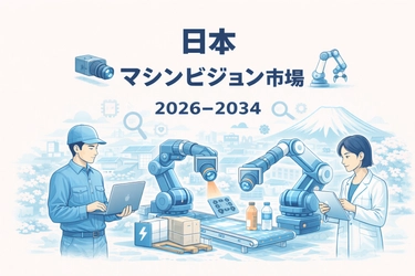 日本 マシンビジョン市場 は 2034年までに 米ドル1,733.3百万 に達し、2026–2034年の期間中に年平均成長率8.74%で拡大すると予測される