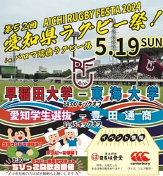 【名城大学・ラグビー部】愛知県ラグビー祭（5月19日開催） 愛知学生選抜メンバーに本学ラグビー部から5名選出！