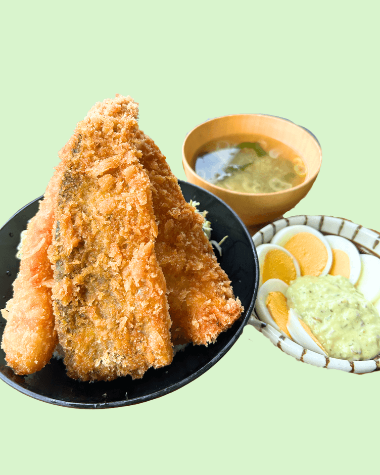 月ヶ瀬たれカツ丼 わさびタルタルと共に