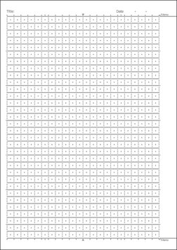 7mm罫32行止罫(プラスメモリ罫)