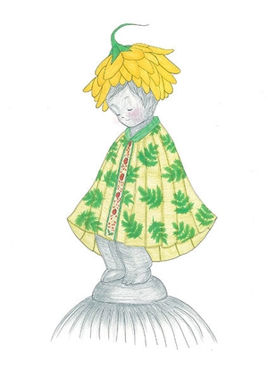 今年度のマントの制作原画(児島萌恵さん)