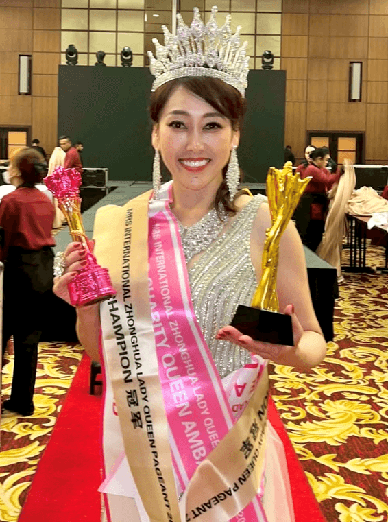 中田敦子さん「Mrs International Zhonghua Lady Queen Pageant 2026」グランプリ受賞