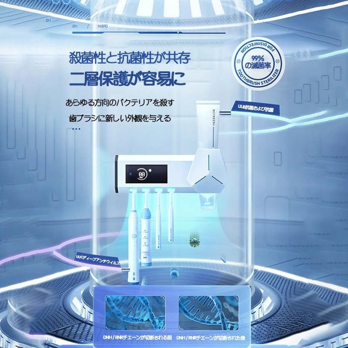 殺菌性と抗菌性が共存