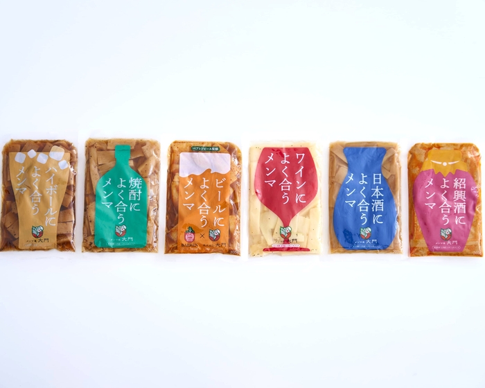 お酒によく合うメンマシリーズ6種