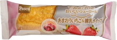 【おいしいシューロール あまおういちご&練乳ホイップ】