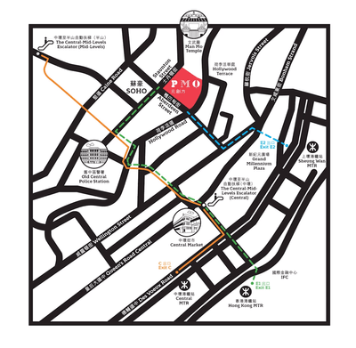 Hong Kong PMQ map