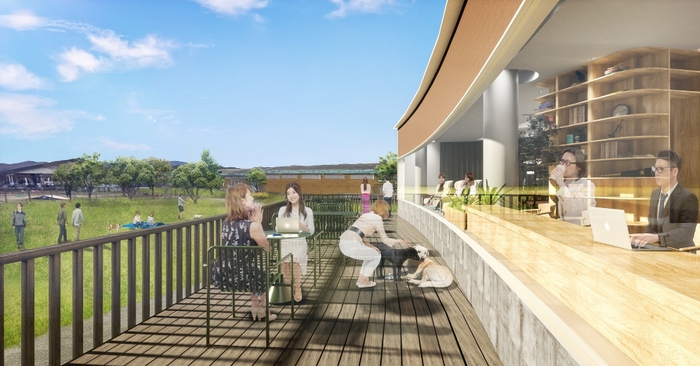 本ワーケーション施設完成イメージパース(外観) ※現段階の予定であり今後変更になる可能性がございます
