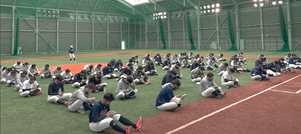 令和5年（2023年）硬式野球部で実施した際の様子