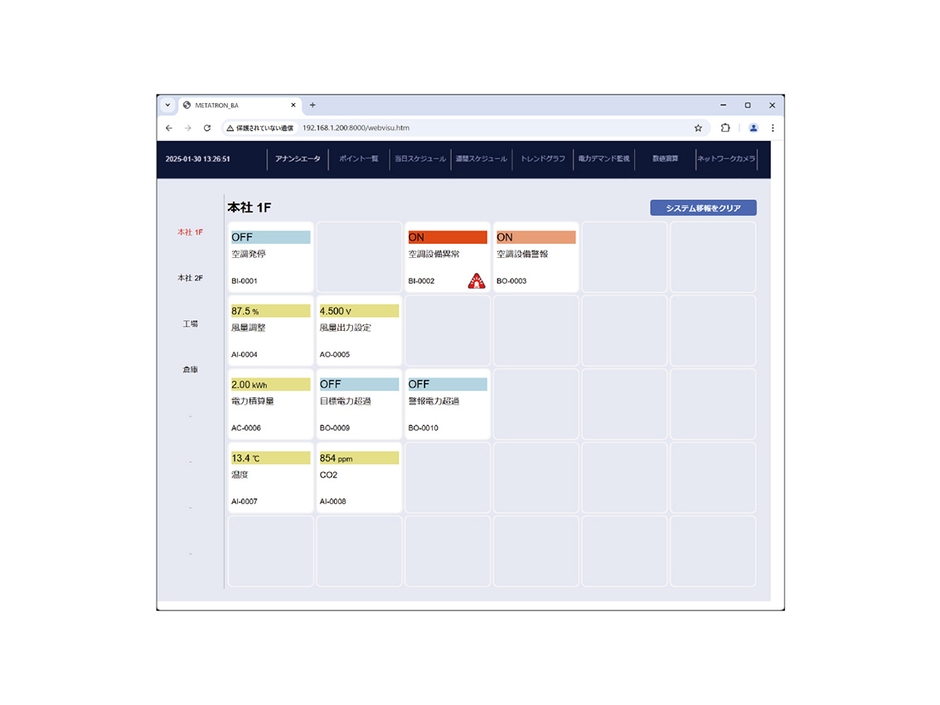 アナンシエータ画面