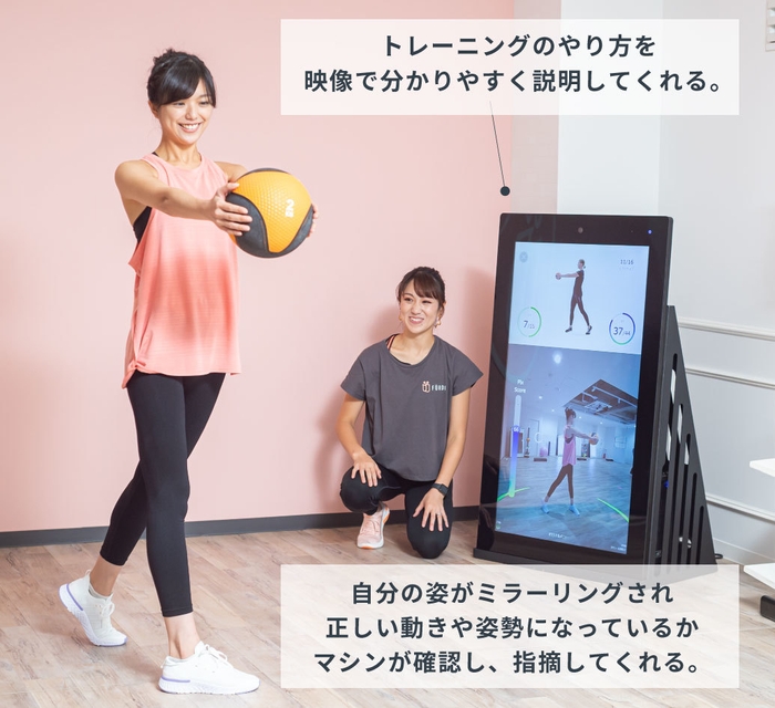 トレーニングはAIマシンと人のWトレーナー制