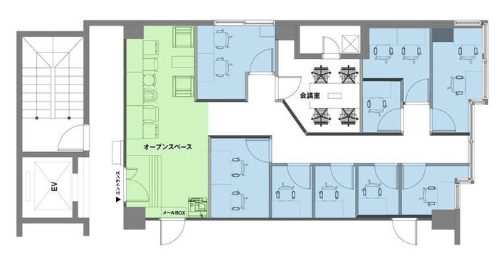 billage KURUME 明治通ビル フロアマップ