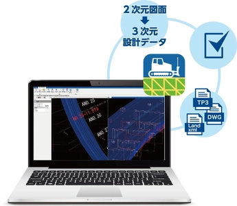 シンプル操作で3次元設計データを簡単作成！ PCソフトウェア『TopModeler 3D』を発売　 ICT施工普及をアシストし建設現場のDXに貢献